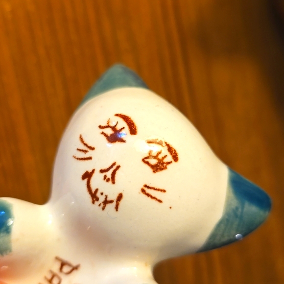 Vintage “Gum Parker” Kitty Cat 1950s 60s Green Ceramic - Picture 2 of 4